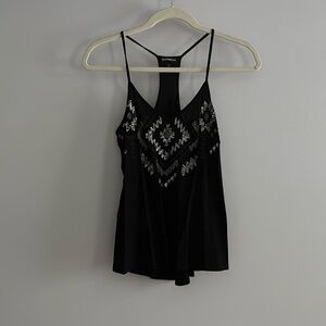 Express racer back swing tank with sequins. Size XS